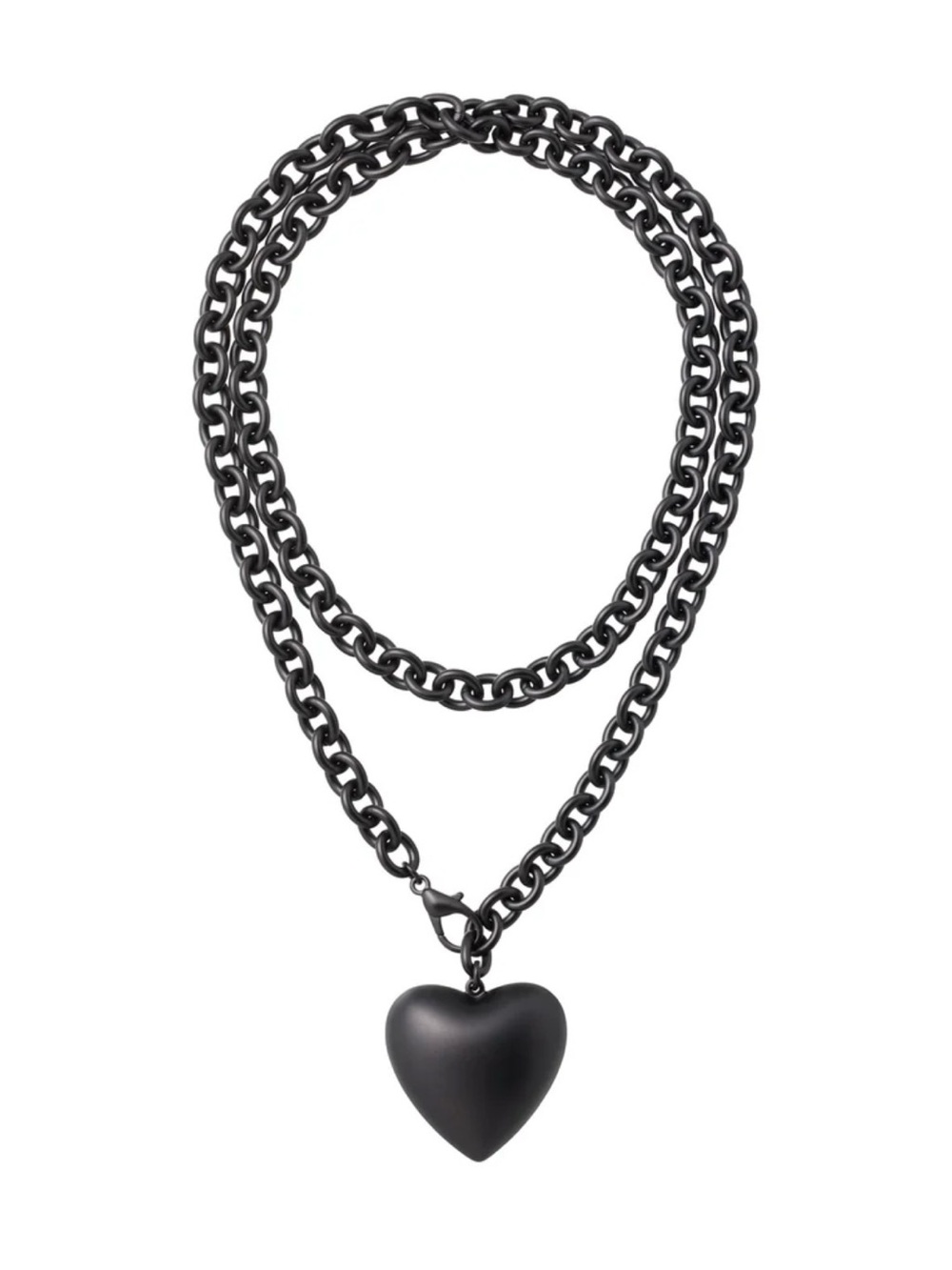 NWOT Roxanne Assoulin big puffy heart necklace